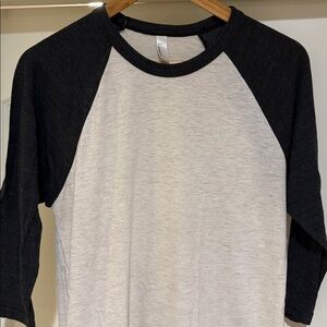 American Apparel baseball tee